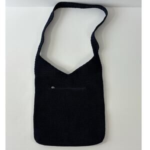 The Sak Navy Vintage 120 Crochet Hobo Bag